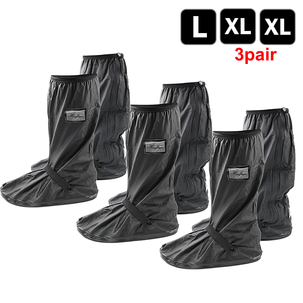 Couvre-chaussures de pluie réutilisables pour moto, Scooter, Dirt Bike, couvre-bottes antidérapants, unisexe, protecteurs de chaussures de vélo pour jours de pluie et de neige: WHITE