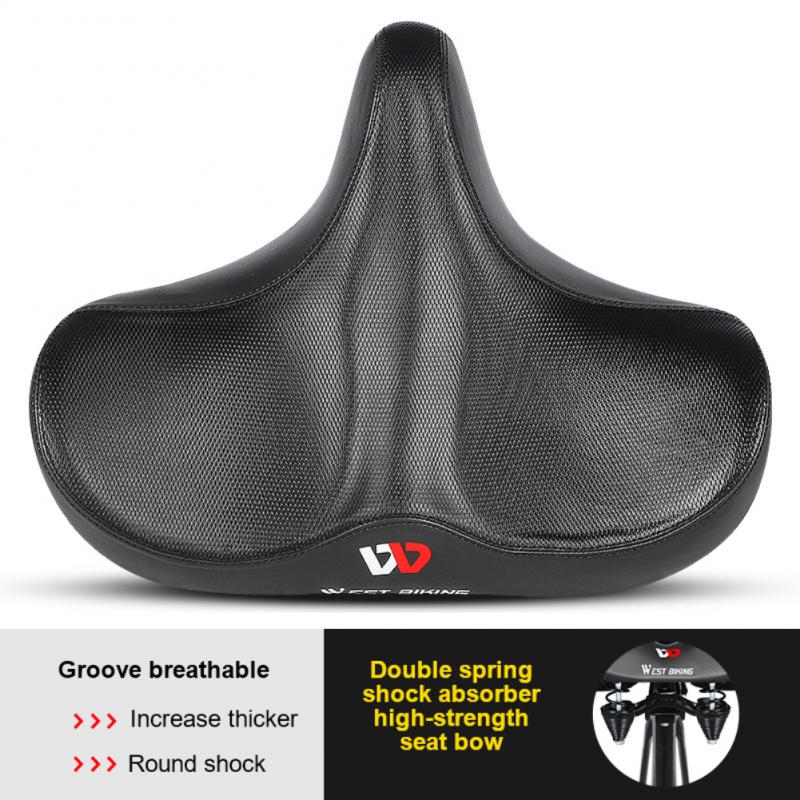 West Biking – selle de vélo ergonomique et confortable, coussin creux épais et large: 01
