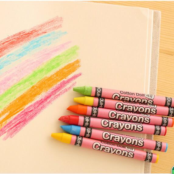 12 colors/set Painting Wax Caryon Oil Pencil Students Children's Birthday School Stationery Non-toxic Graffiti Pen