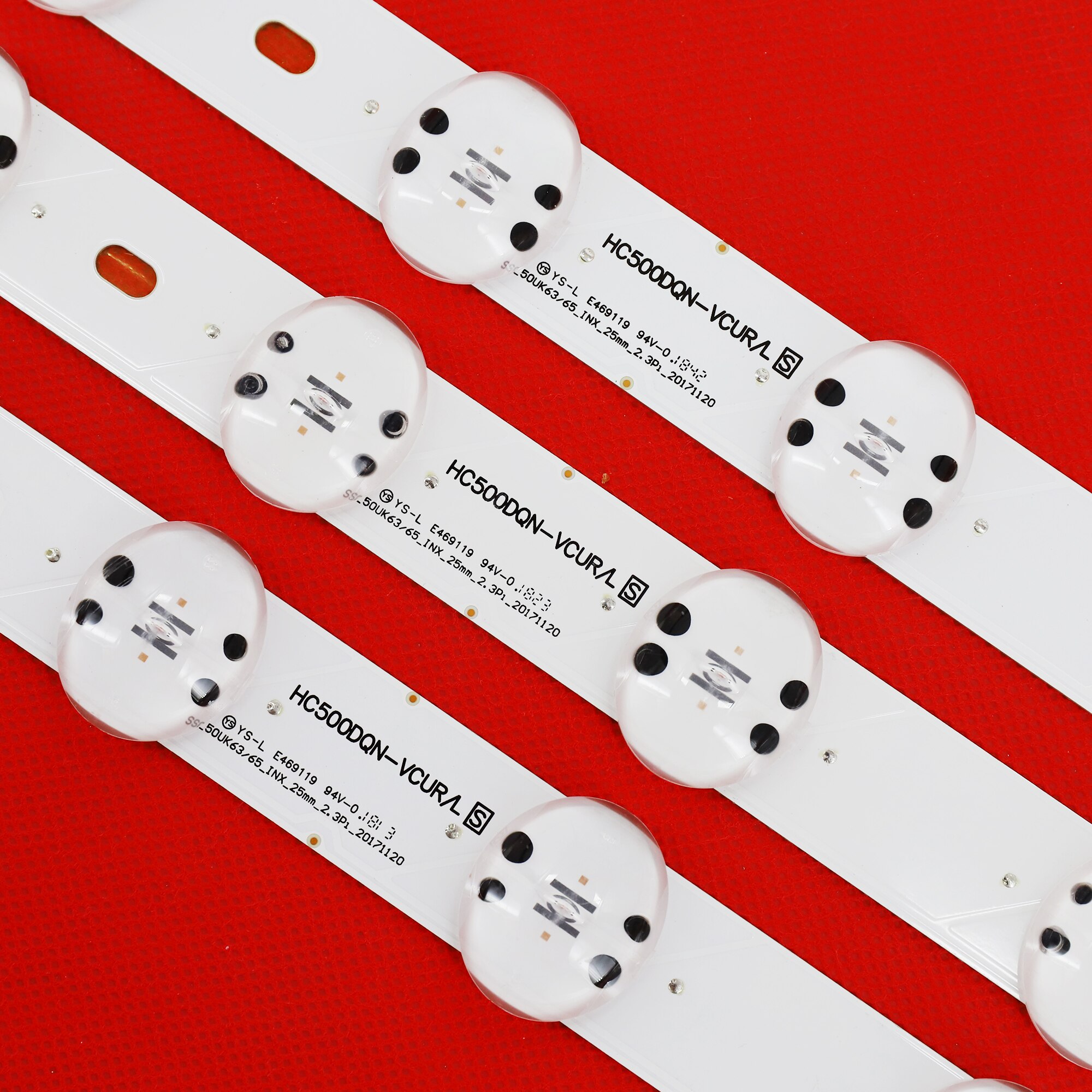 3pcs LED Backlight Strip for LG 50UK6520PSA 50UK6520 50UK6510PSF 50UK6510 50UK6500 50UK6470PLC HC500DQN-VCUR/L 50UK63/65_INX