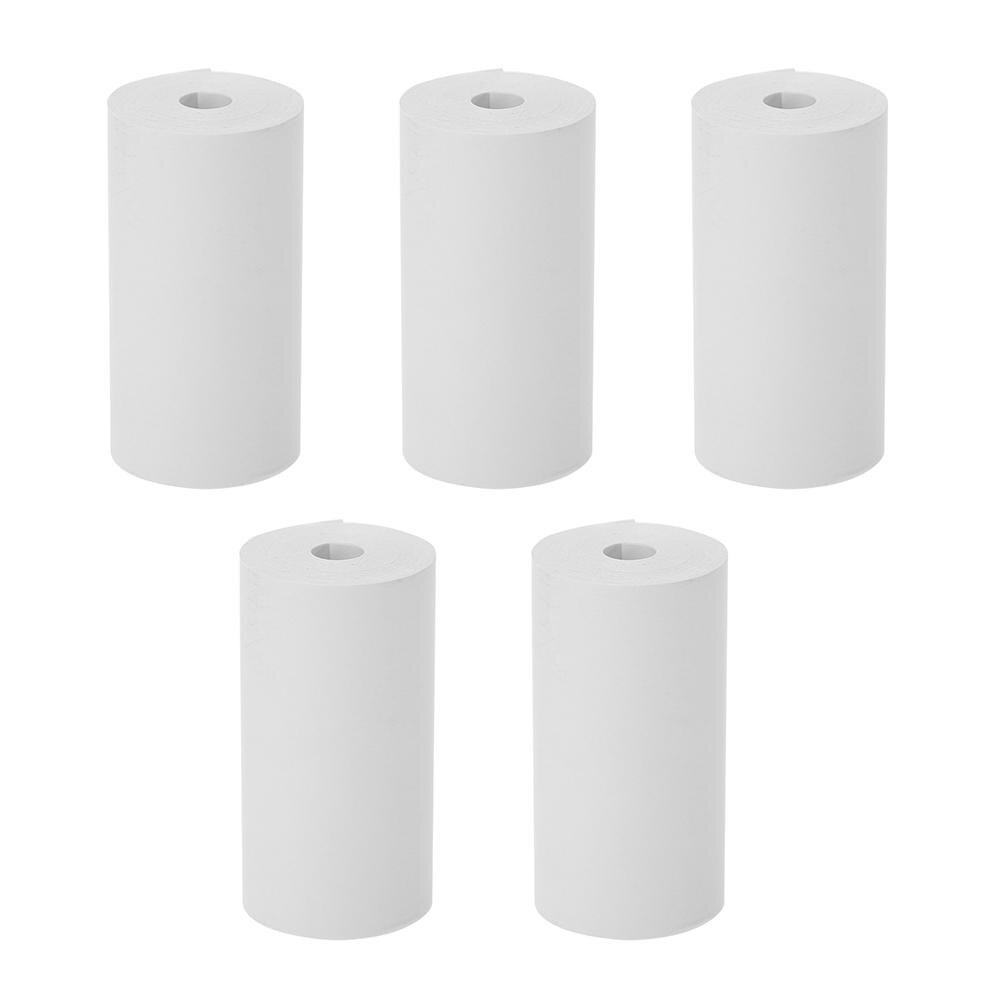 Druck Aufkleber Papier 5 Rollen 57*30mm Thermische Druck Papier 10 Meter Druckbare Aufkleber für Paperang Peripage Drucker zugang