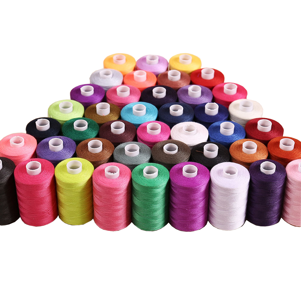 1000 Yards Naaigaren Polyester Soort Handleiding Borduurwerk Set Sterk En Duurzaam Voor Machines Quilten Accessoires Stitch