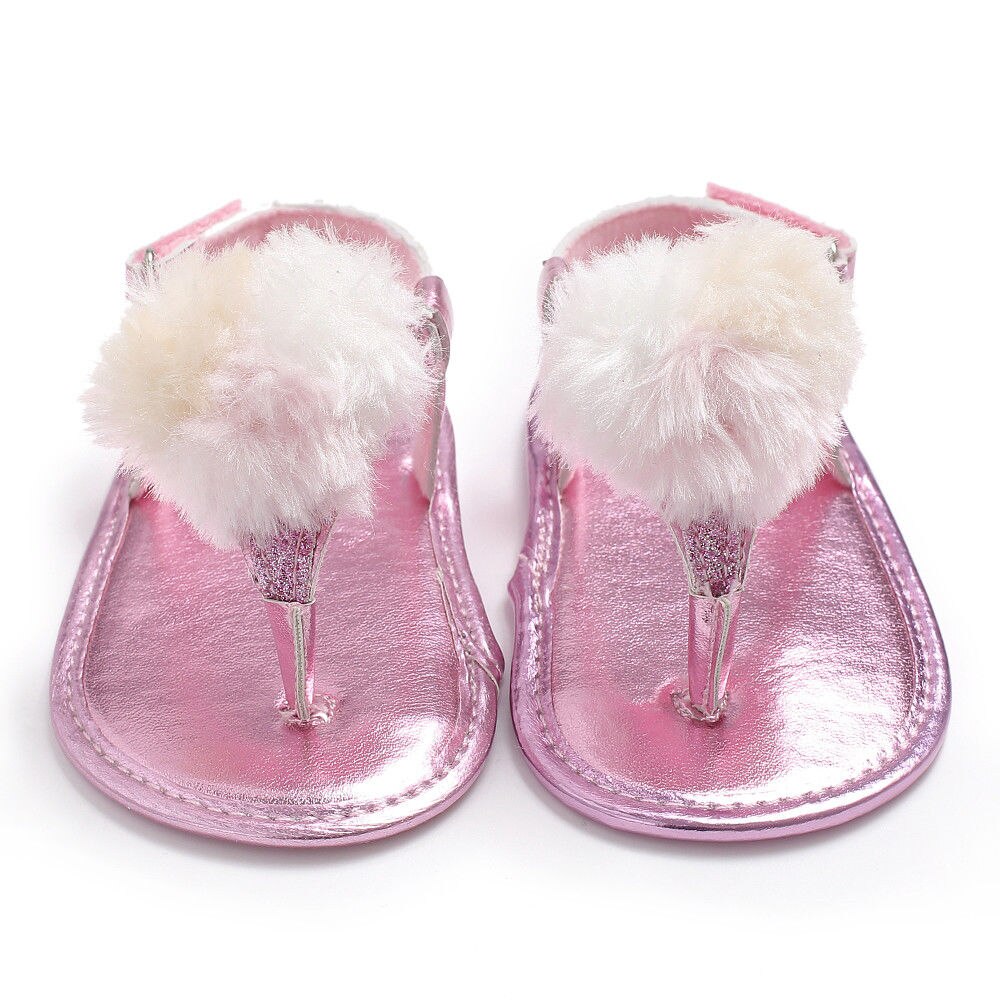 Pudcoco baby pige sandal 0-18m first walkers nyfødt baby pige sko sommer blød barnevogn krybbe sko usa: Lyserød / 13-18 måneder