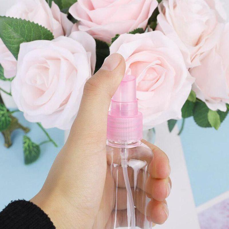 Water Spuit Fles 100Ml Transparante Lege Spray Plastic Willekeurige Kleur Lege Cosmetische Mist Water Vernevelaars Voor Alcohol Verstuiver