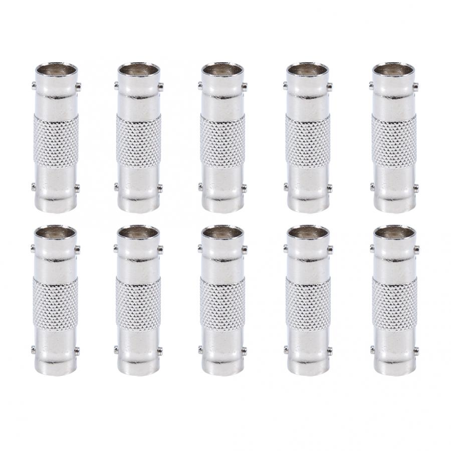 10 Packungen Bnc-stecker, Fass Stecker Kupplung BNC-BUCHSE AUF Buchse, Adapter für CCTV Kamera Video BNC