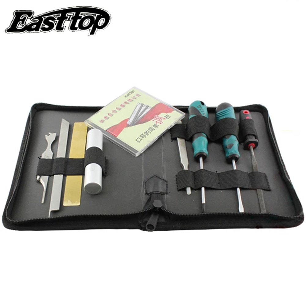 Easttop Armonica Toolkit Servizio Workshop Kit di Riparazione Blues Arpa Servizio Set Chiave C Armonicas Tool Set