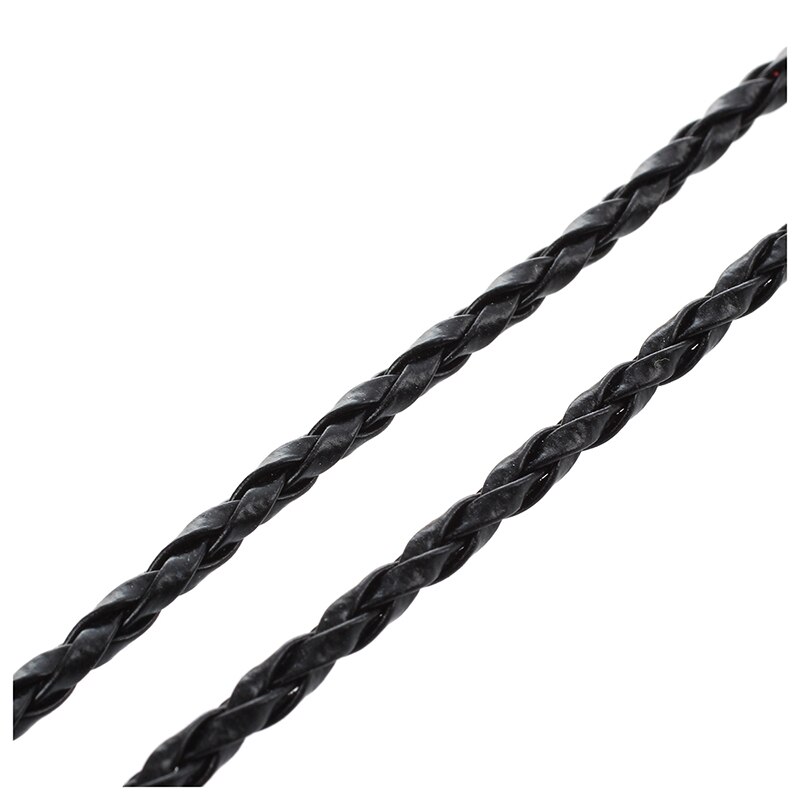 9m Black Braided Leather Necklace Cord String DIY m