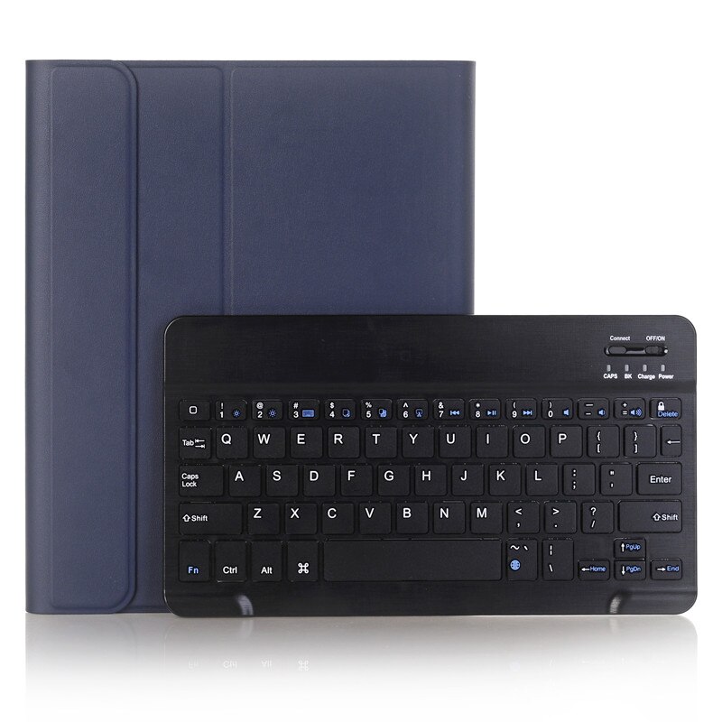 Bluetooth Keyboard Case for iPad 9.7 Pencil Holder Smart Leather Cover for iPad 9.7 /Pro 9.7 Air2/Air Case for ipad 5 6: Blue
