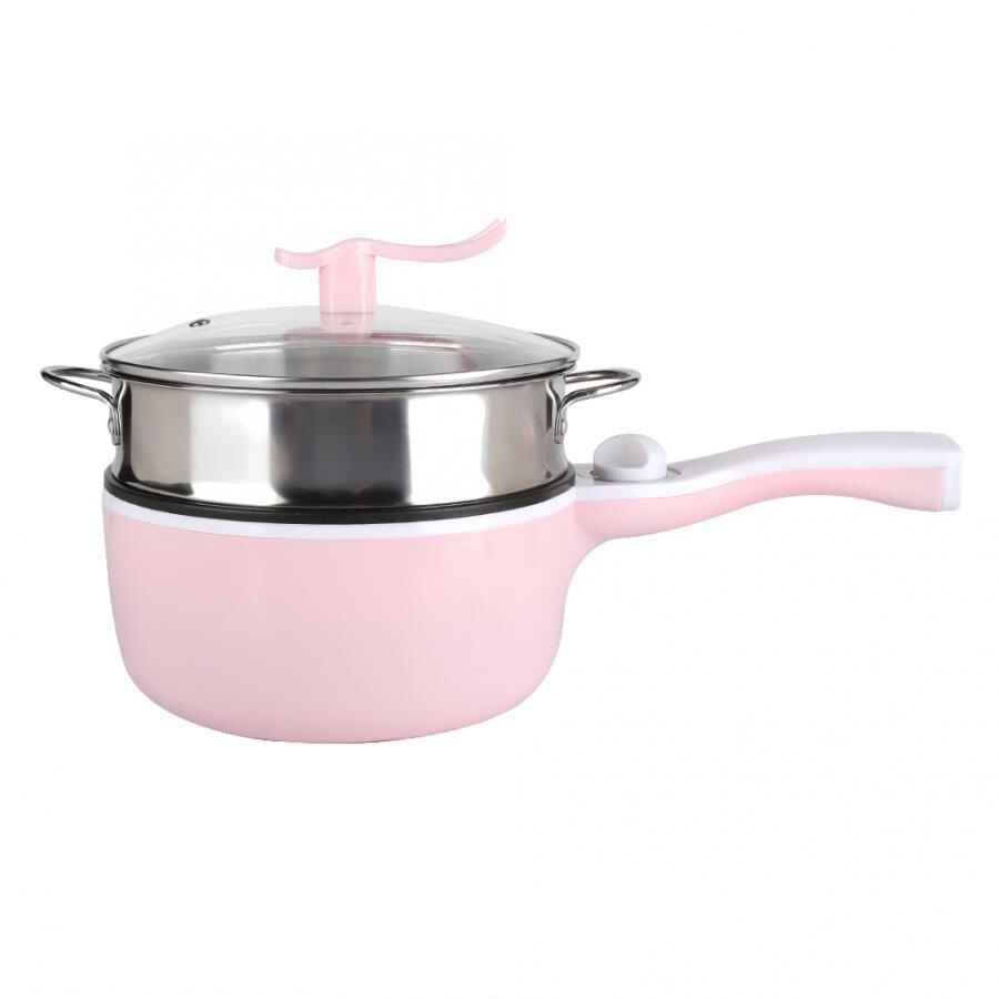 Multifunctional Double Layer Electric Heating Steaming Boiling Frying Cooker Pot EU Plug 220V