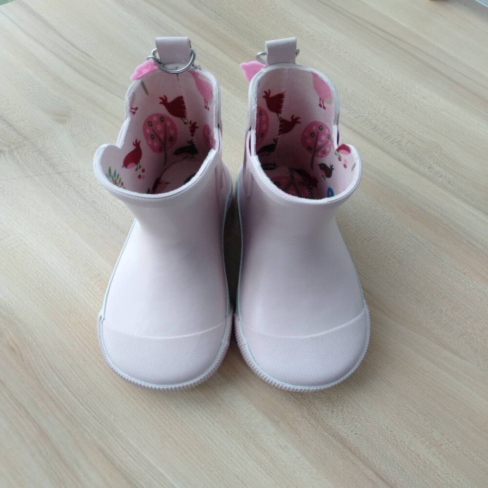 Girls Rain Boots Kindergarten Water Shoes Middle School Children's Elastic Rain Boots Boys And Girls Children's Antiskid St