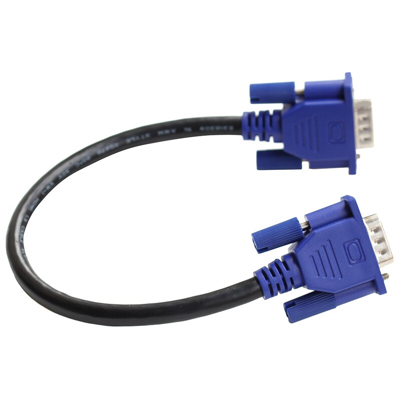 50CM mâle à mâle complet 15Pin VGA d-sub RGB court câble vidéo cordon pour ordinateur moniteur projecteur