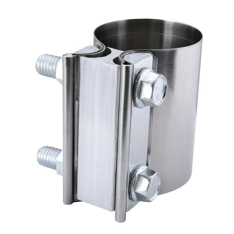 SPEEDWOW Exhaust System Part 2.5 Inch Stainless Steel Clamp Kit Universal Exhaust Auto Turbo Pipe Clips High Strength Car Part