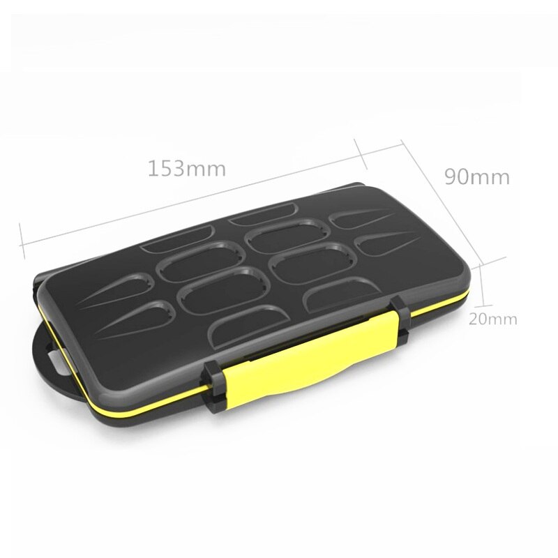 Memory Card Case Box Storage Holder 12 SD 12TF Micro SD Card 24 Cards Hard Bag Waterproof plastic shaped 12TF+12SD