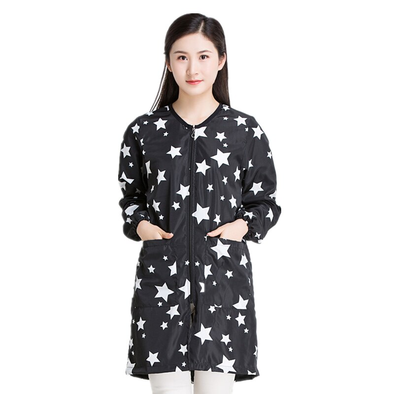 Salon Smock Hairdresser Long Sleeve Work Clothes Pet Grooming Haircut Waterproof Uniform Barber Assistant Apron