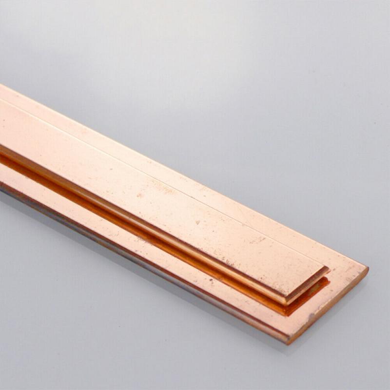1pc t2 metallitanko punainen kupari litteä nauha 99.95%  puhdasta kuparia levyn paksuus 1/1.5/2/3/4/5mm*15mm*250mm