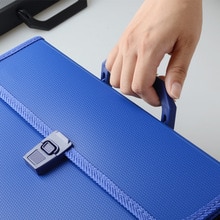 A4 Waterproof Portable Folder 12 Case Accordion Bag Office Storage Bag Your Files Easy to Carry Blue File Folder Document Bag