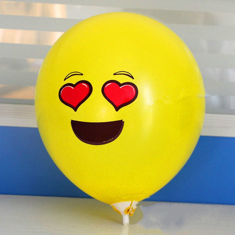 2.8g 30cm 100 Piece Circular Smiley Face Balloon Festively Decorated Balloon Balloons Cartoon Faces