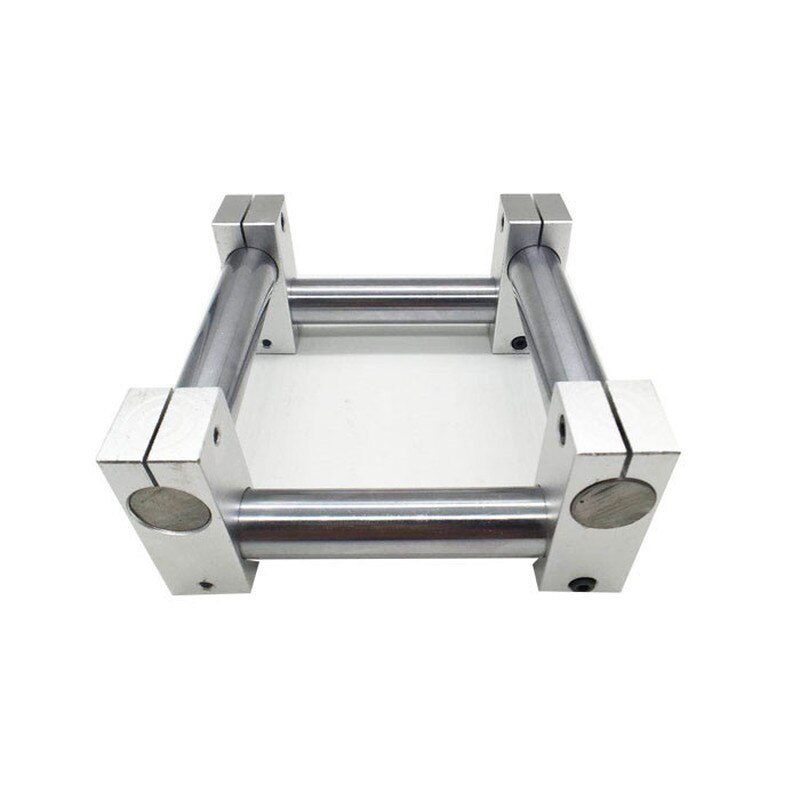 Pillar fixing clamp vertical fixed diameter fastening aluminum alloy optical axis cross block steel pipe Tighten bracket