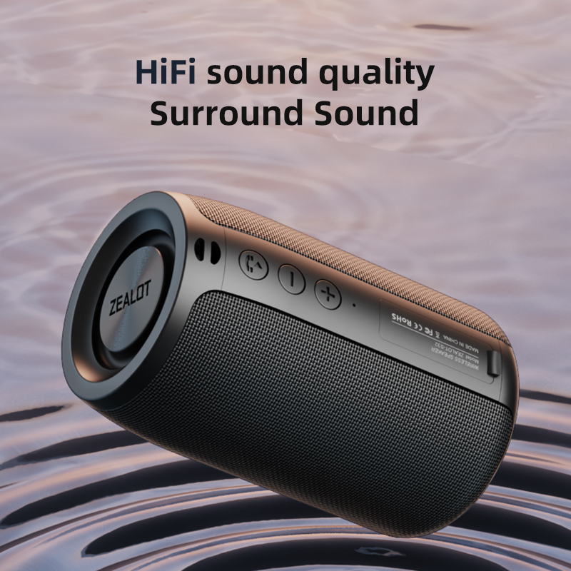 Ijveraar S32 Draadloze Bluetooth Speaker Mini Draagbare Hifi Subwoofer Luidspreker Met Fm Radio Kolom Ondersteuning Tf, Tws, usb Flash Drive