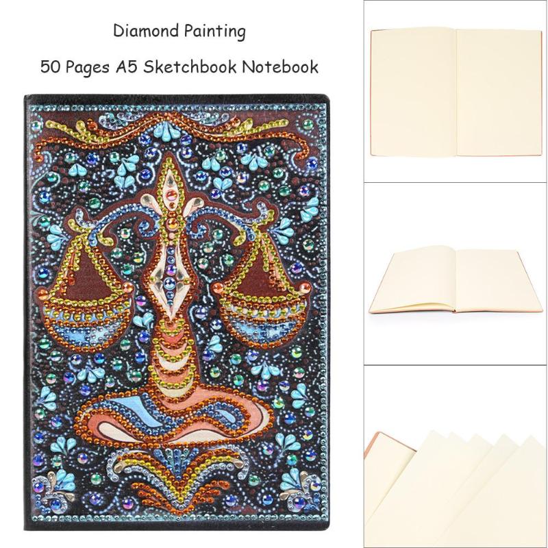 Carnet de peinture au diamant 50 Pages | Bricolage, broderie diamant, Mandala, forme spéciale, point de croix, agenda: S
