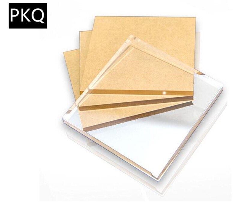 20x20cm Acrylic Sheets Transparent Plate Clay Plexiglass Perspex Sheet Acrylic Plastic For Woodworking Thickness 2mm/3mm/4mm/5mm