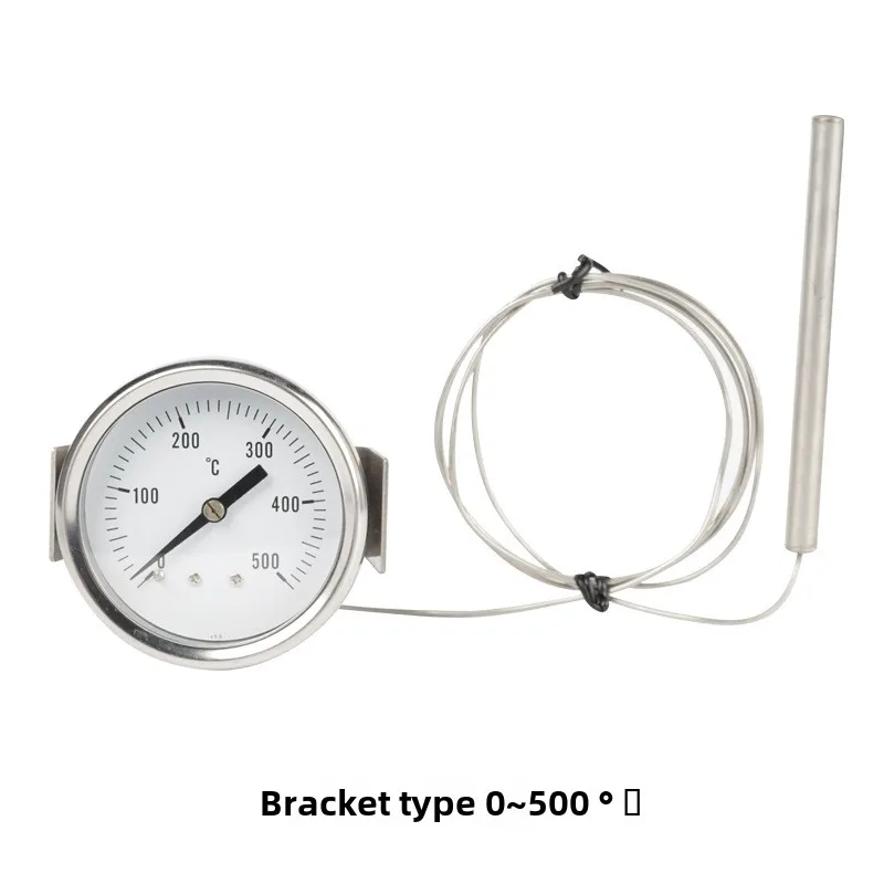 1Pc 150cm Oven Thermometer with Stainless Steel Probe (up To 600°C) Suitable for Kitchen Grill Oven Rust-proof and Durable: GRAY