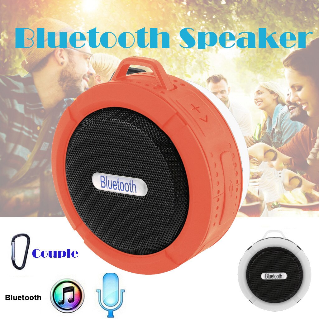 C6 Mini Draagbare Draadloze Bluetooth Waterdichte Stereo Sound Speaker Outdoor Bluetooth speaker Draadloze Luidspreker Outdoor