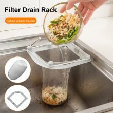 Triangle Drainage Rack Disposable Garbage Bag Anti-clogging Mesh Trash For Kitchen Sink Bag Strainer Hole Waste Garbage Drainer