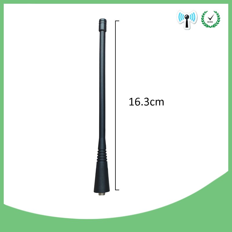 2 uds Antena walkie talkie de UHF 400-470Mhz para el NAE6483 GP300 GP340 GP360 GP380 CP200 CP200D HT1250 EP450