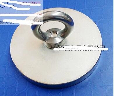 1 stks 100*10 Neodymium Ijzer Boor Sterke Magneet D100x10 N52 Circulaire Eyebolt Ring Magneten Voor Salvage Tool 100mm x 10mm 100*10-10