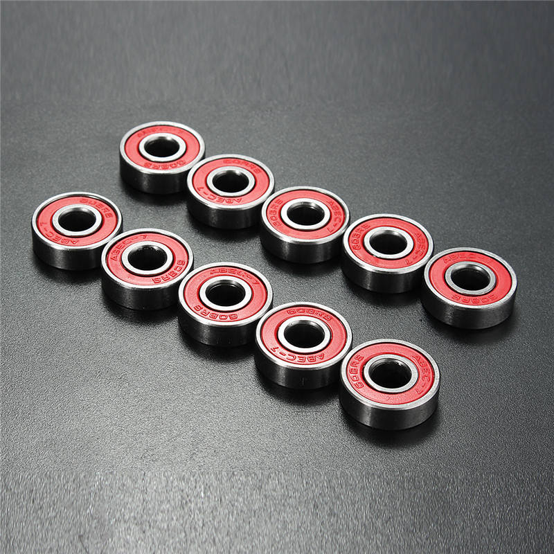 10 PCS ABEC 7 608RS Skate Scooter Skateboard Wheels Spare Bearings Ball Roller Highest Precision Shafts
