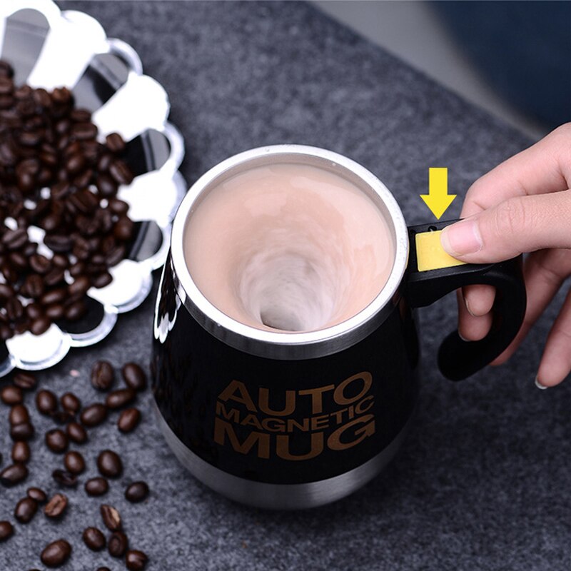 Automatic Self Stirring Magnetic Mug Stainless Steel Coffee Milk Mixing Cup Blender Lazy Smart Mixer Thermal Cup