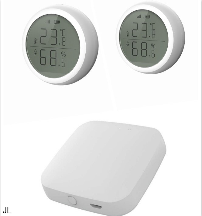 Smart Temperature Humidity Sensor ZigBee LCD Screen Display Working with TuYa ZigBee Hub Battery Powered Smart Life Sensor