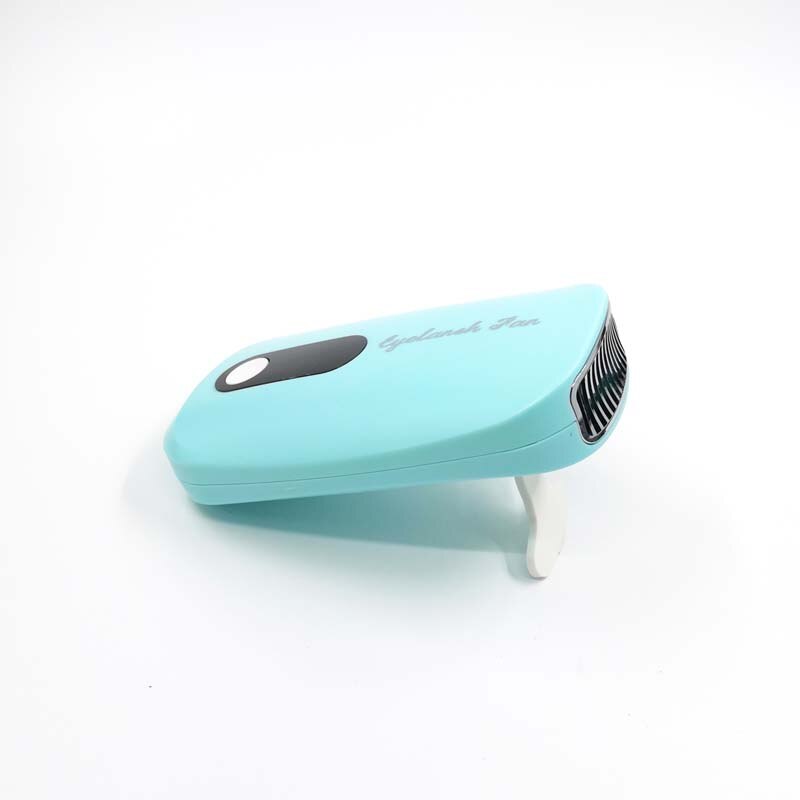 Mini Fan USB Eyelash Extension Tool Dryer Air Blower Glue Fast Dry Grafted Eyelashes Dedicated Dryer For Lash Makeup Tool: Cyan green