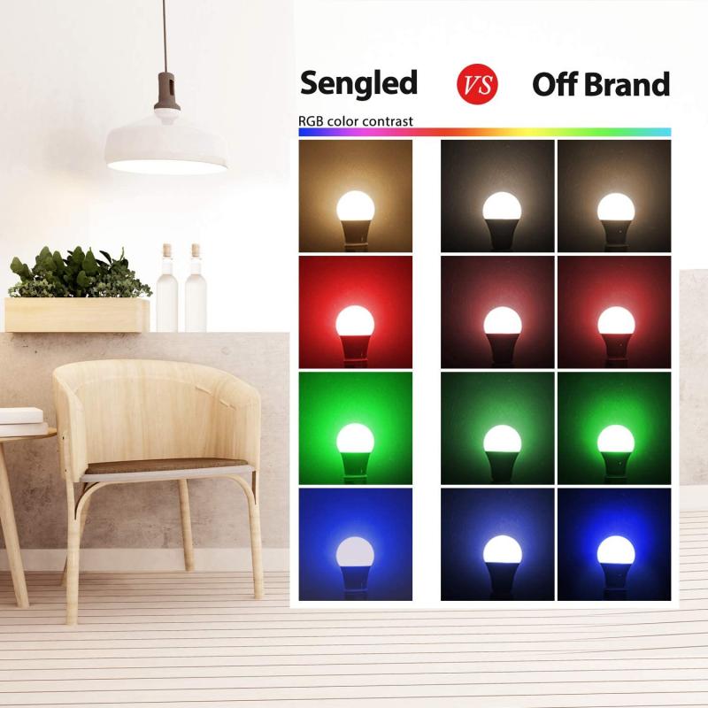 E14 10W Smart LED Light Bulb WiFi RGB Color Changing App Voice Control Alexa Google Multicolor Energy Saving Light Bulbs
