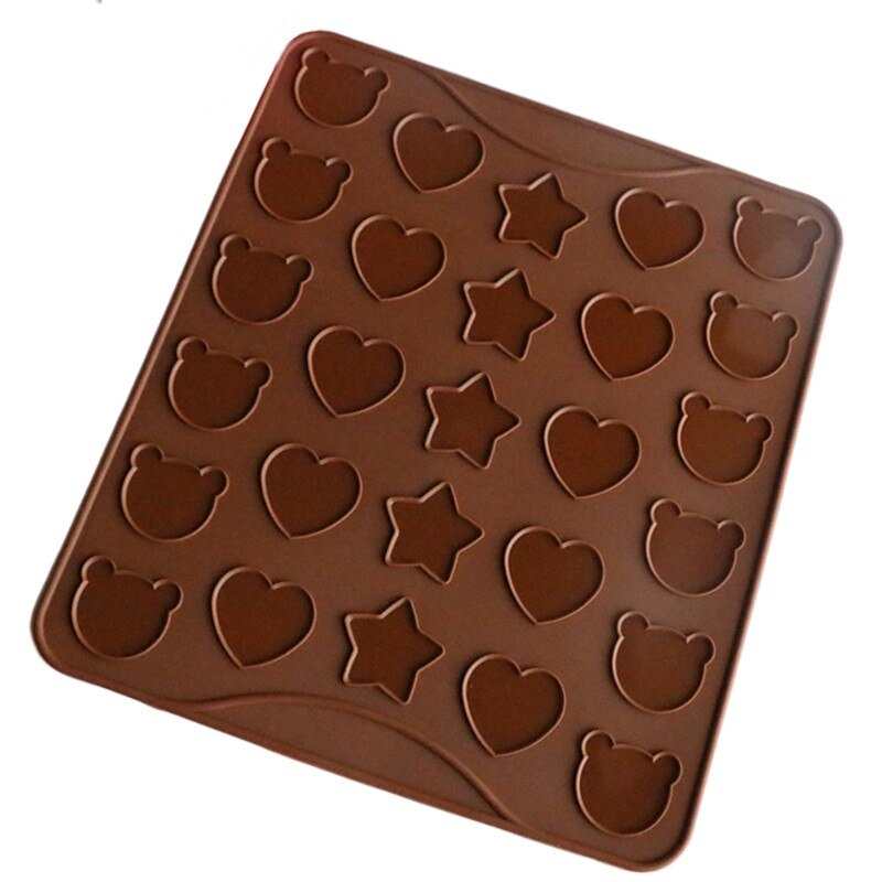 Aomily 3 muotoinen leivinmatto sydän tähdet karhu ihana macaroon matto leivonnainen uuni pasta työkalu uunipelti pellin vuoraus matto kakkutyyny