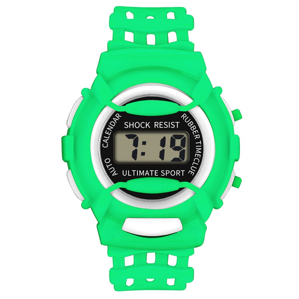 Kids Casual Electronic Watch Children Silicone Sports Watches Lightweight and Durable XIN