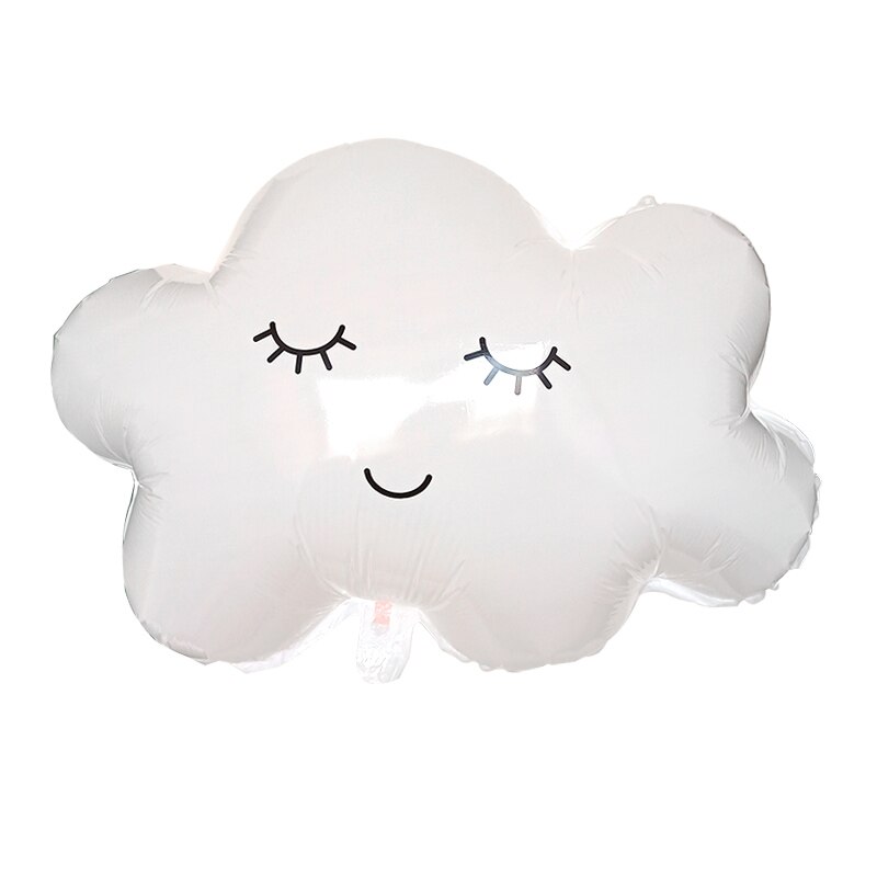 1Pcs Cartoon Regenboog Glimlach Blauwe Wolk Zon Folie Ballon Kids Speelgoed Voor Bruiloft Gelukkige Verjaardag Party Decor Baby douche Globos