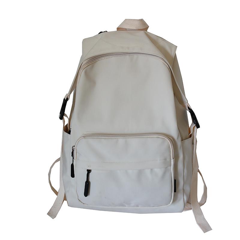 7 farben Nylon Rucksack Wasserdichte Bagpack lässig Rucksack shoudler zurück Pack Schule Taschen Für Teenager Mädchen Mochila Escolar: weiß