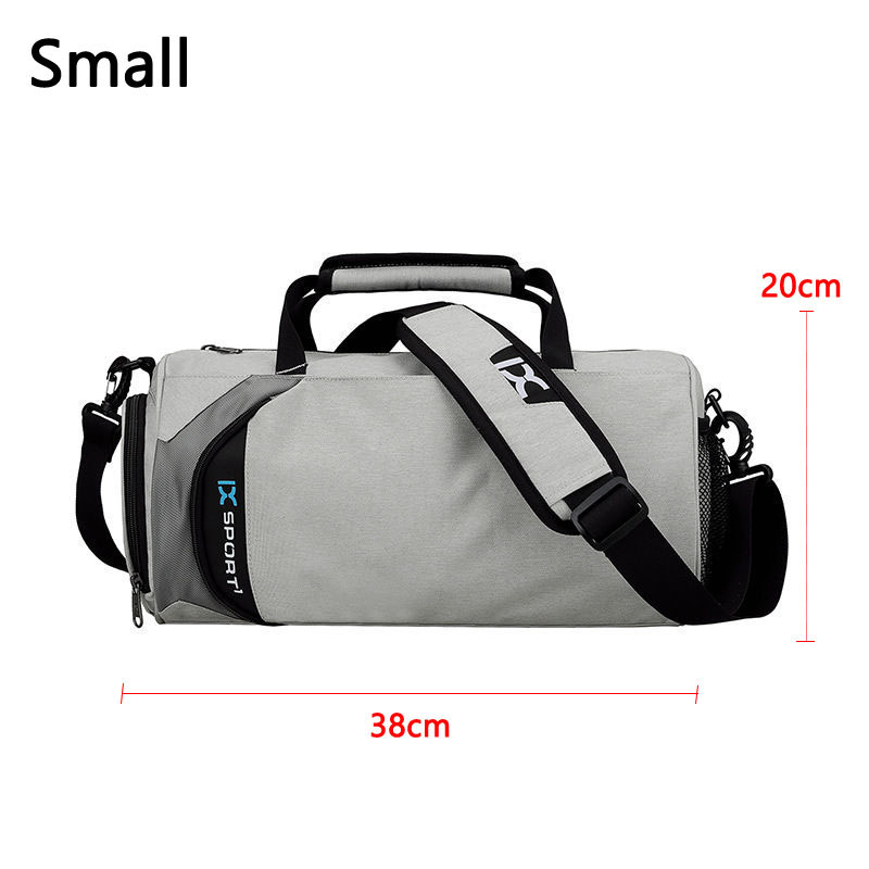 Men Gym Bags For Training Bag Tas Fitness Travel Sac De Sport Outdoor Sports Swim Women Dry Wet Gymtas Yoga Shoes Bag XA103WA: Grey Small