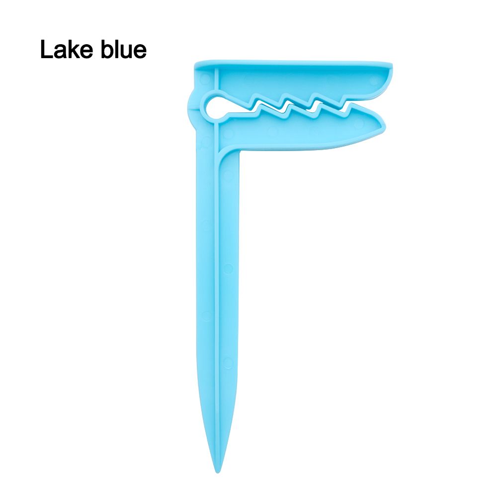 4Pcs Plastic Handdoek Klem Decoratieve Wasknijpers Strandlaken Clip Camping Mat Clip Handdoek Klem Wasknijpers Huishoudelijk Gereedschap: lake blue