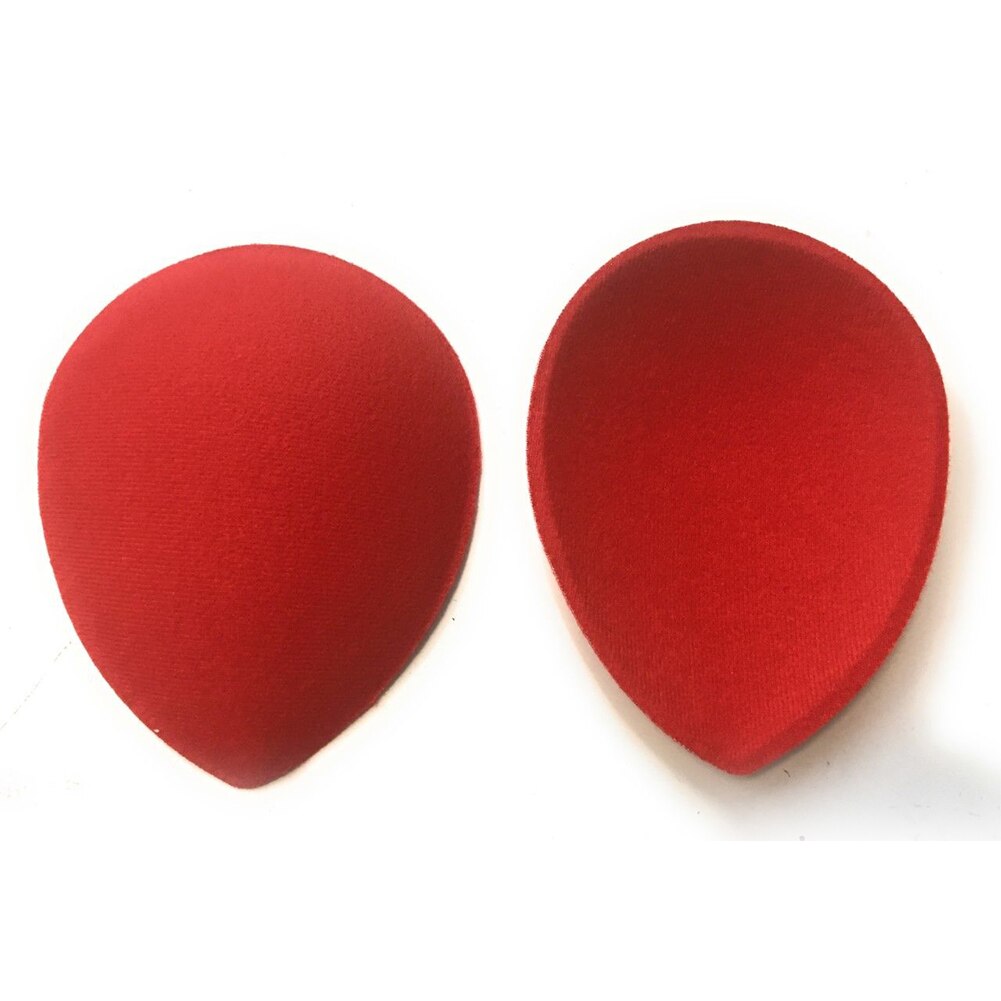 2 stk dråbeformede gør-det-selv-hovedbeklædninger fest hårtilbehør top fascinators mini hat base millinery craft supply kjoler: Rød