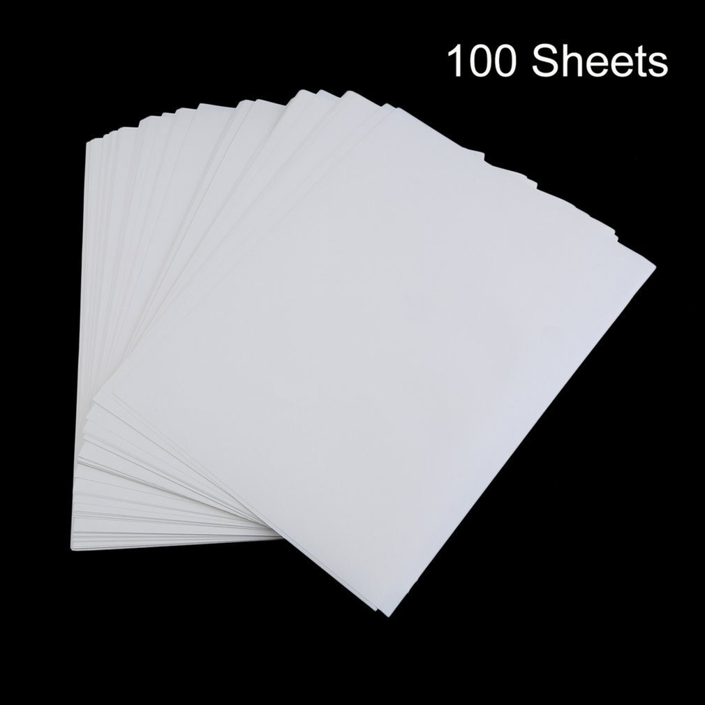 100 Pcs A4 Sublimatie Print Papier Voor Polyester Katoen T-shirt Ijzer Op Transfer Papier Warmte Afdrukken Overdracht Accessoires: Default Title
