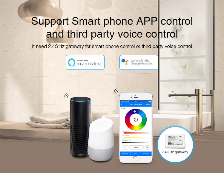 Miboxer LS2 LED Controller 5 in 1 Wireless Control DC12V-24V 15A for Single Color, CCT, RGB,RGBW,RGB+CCT LED Strip