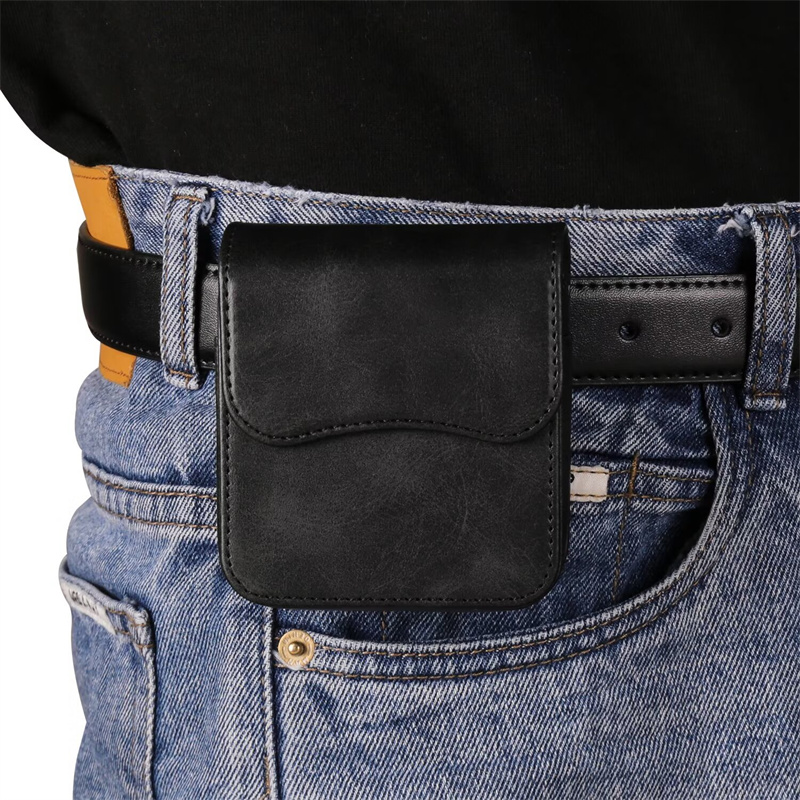 Leather Belt Clip Magnet Flip Case For Motorola Razr 40 50 60 Ultra Folding Cover Card Slot