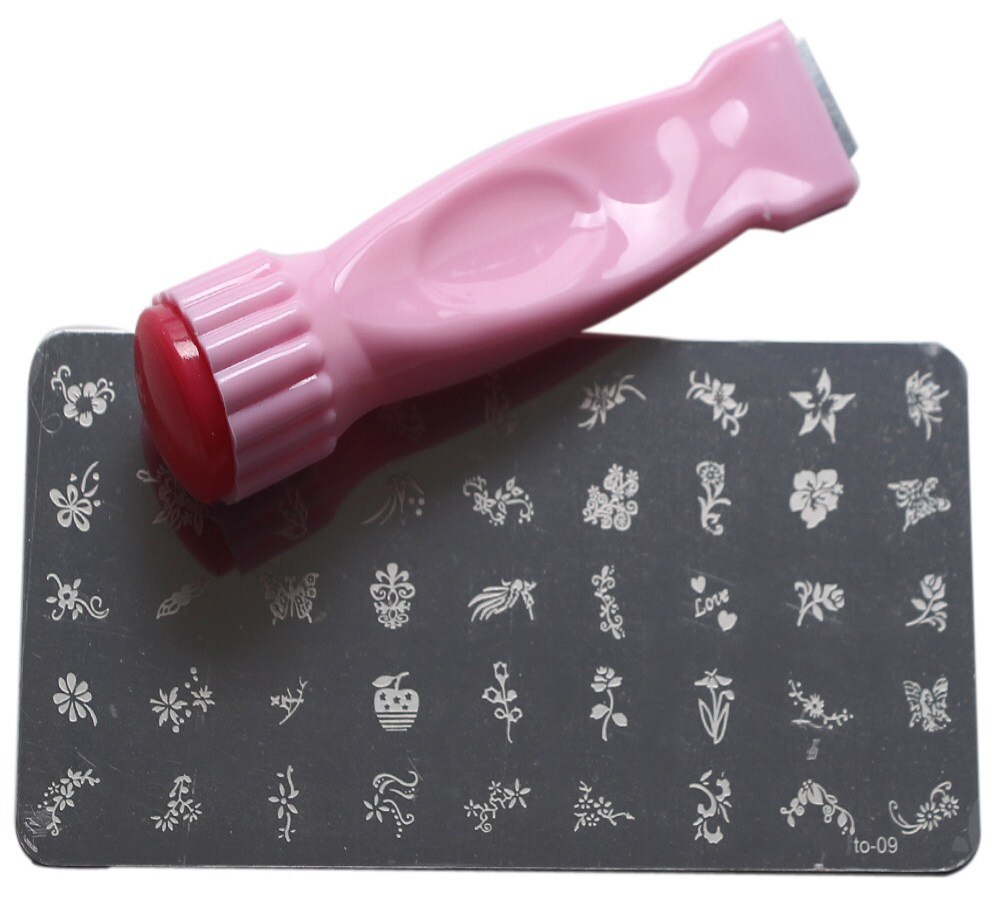 Portable Nail Art Stamp Stencil Tool Kit Stamper S Vicedeal