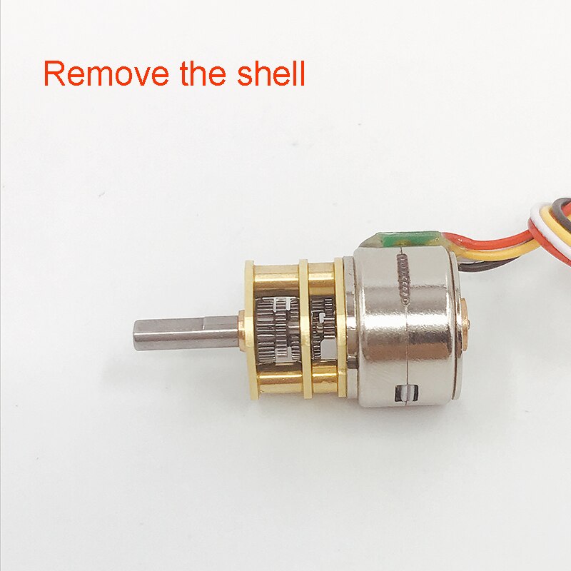 15mm -trinnsgirmotor  dc5v 6v 40 ohm 2- -faset 4- -tråds metallgirkasse trinnmotor med høyt dreiemoment med støvtett hus