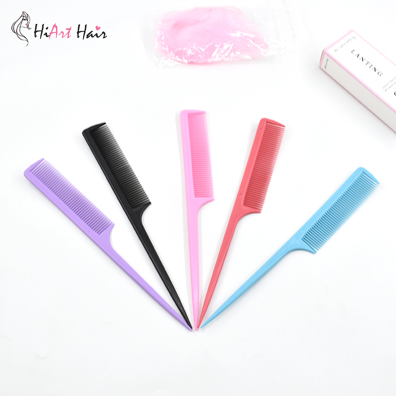 HiArt-cepillo de pelo antiestático para niña, peines de peluquería, cepillo de pelo liso, peine para coleta salón para pelo de cuidado de estilismo, 10 Uds.