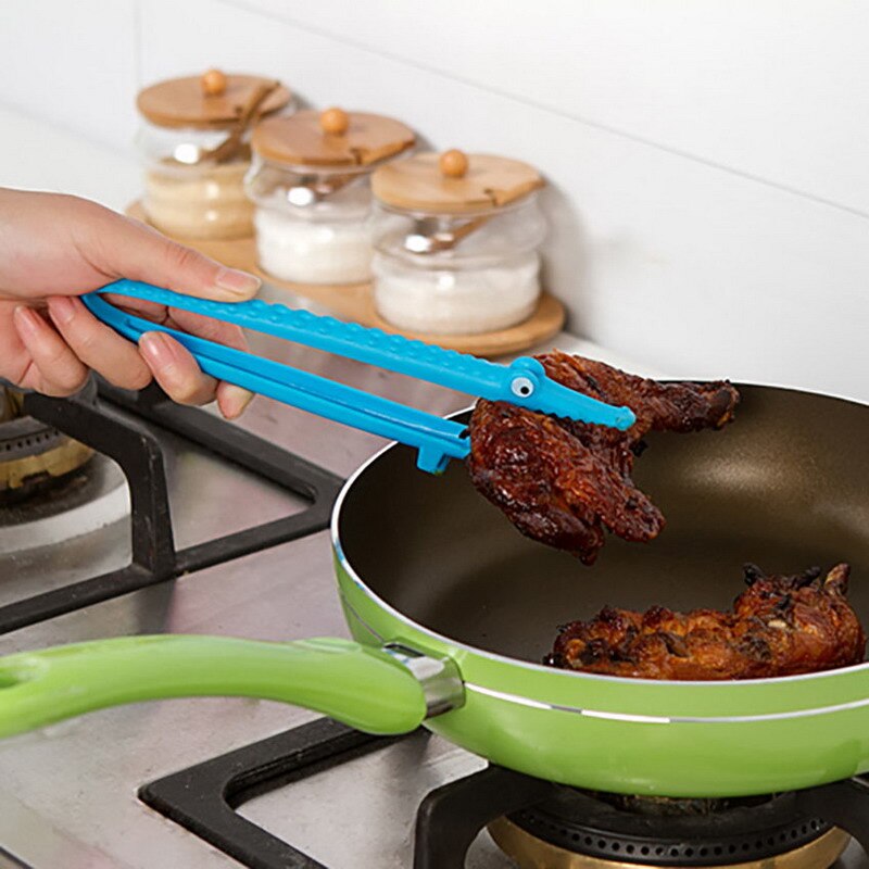 Pinzas multifunción para ensalada de cocodrilo, verduras y frutas, pinzas para comida, pinzas para pan, huevo, tarta, herramientas para barbacoa, pinza de cocina, utensilios para hornear