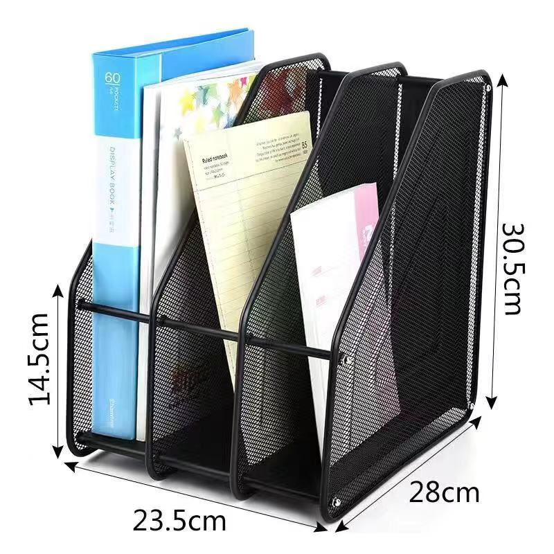 Office Filing Trays Holder A4 Document Letter Paper Wire Mesh Storage Organizer Metal Wire Storage Holder: File rack